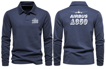 AIRBUS A350 LONG SLEEVE POLO